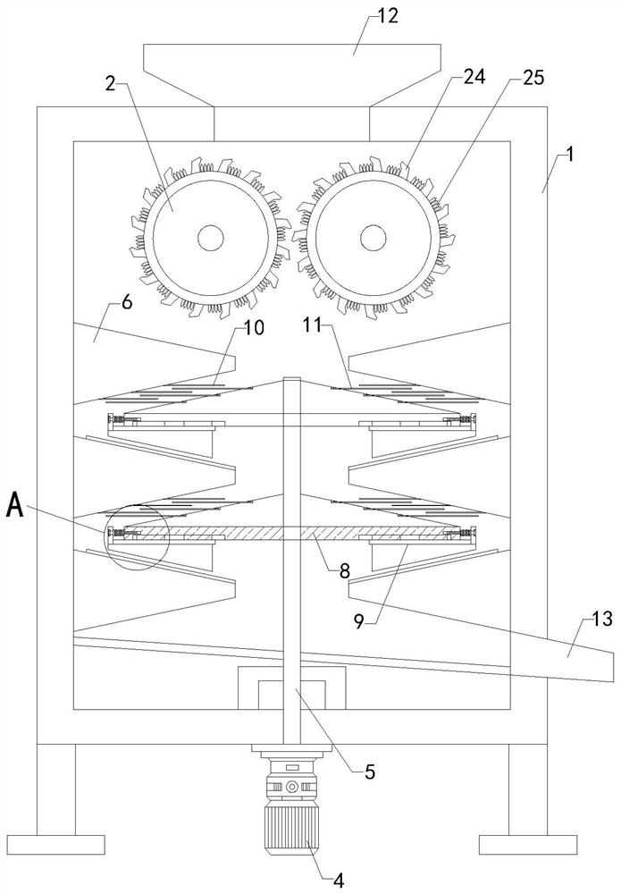 Crusher for medicinal material processing