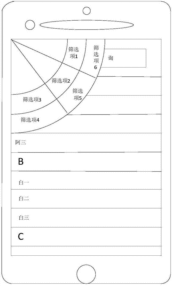 Electronic contact list inquiring method