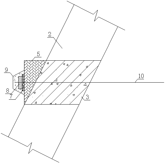 Fill slope frame micro-tensioning supporting anchor plate supporting structure and construction method thereof