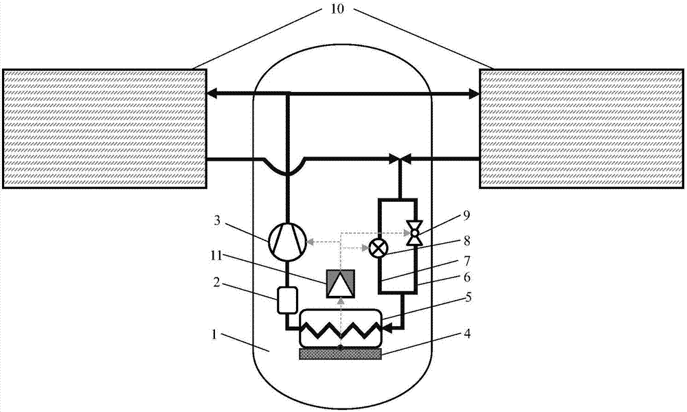 Satellite-borne composite heat dissipation system and control method thereof