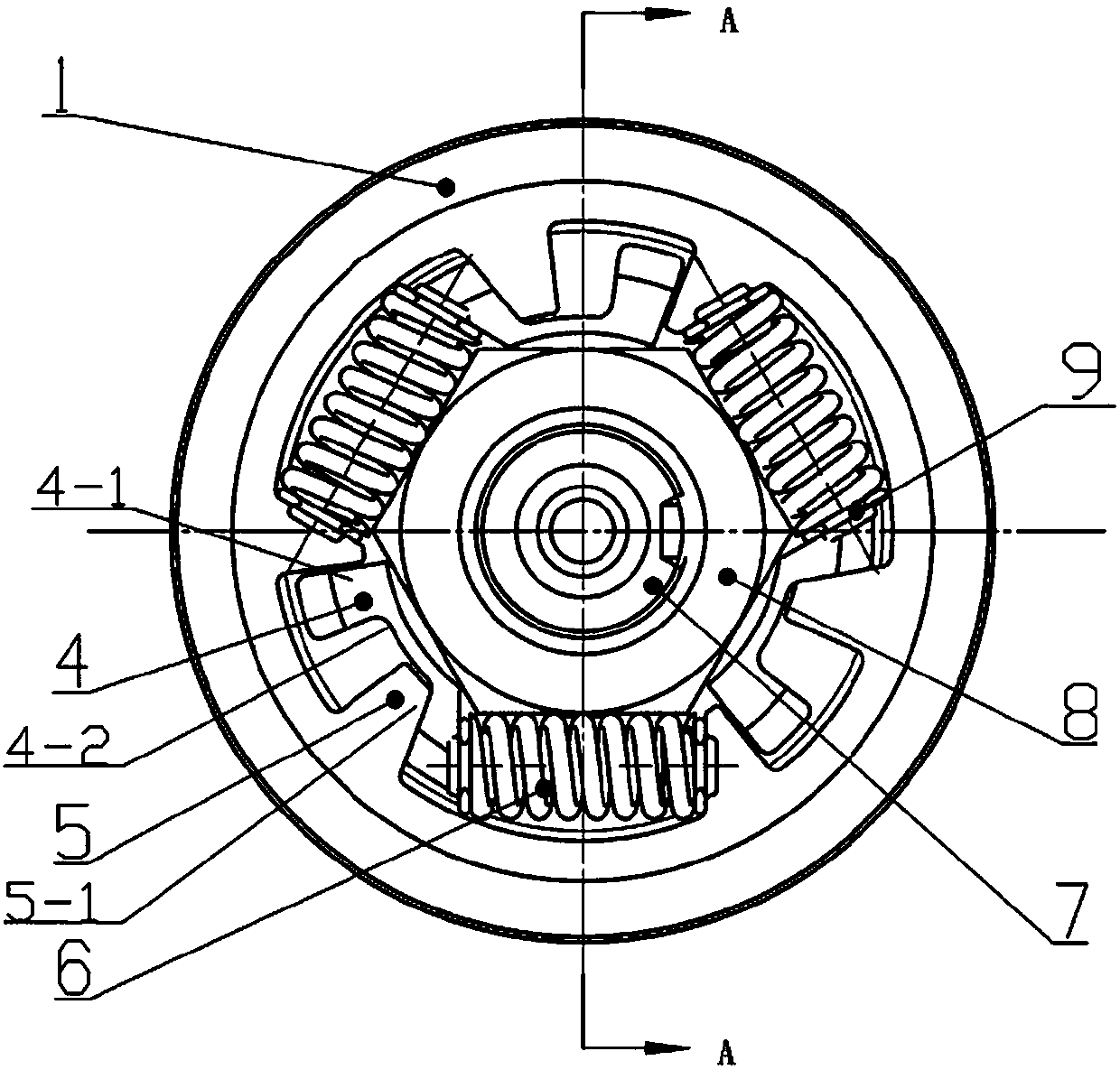 Gear torsional vibration absorber structure and gear torsional vibration method