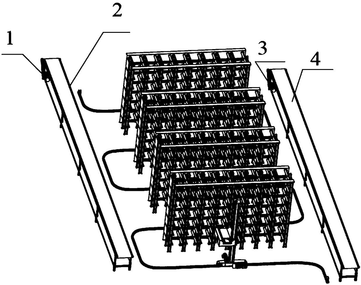 Novel efficient stacker used for warehousing logistics