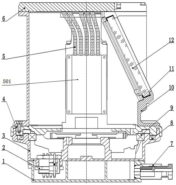 Heat dissipation type explosion-proof structure of laser scanner