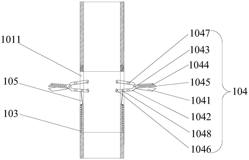 Layout equipment and layout method for multiple integrated sensors in deep part of landslide