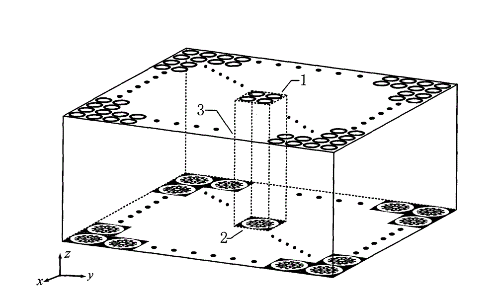 Double-frequency-band frequency selective surface reflector plate applied to reflector antenna