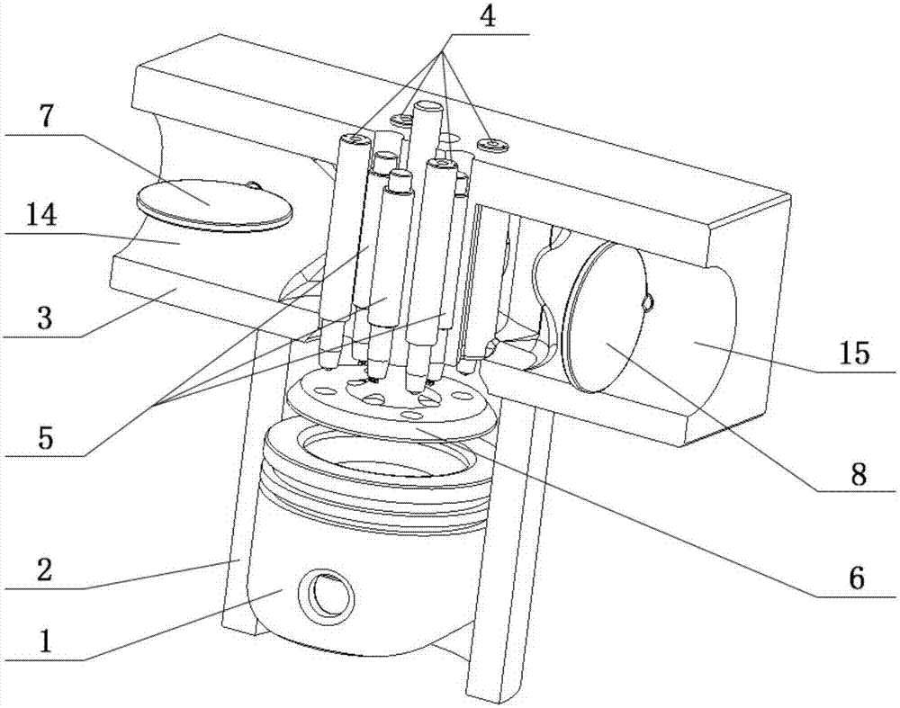 Single-valve four-stroke internal combustion engine