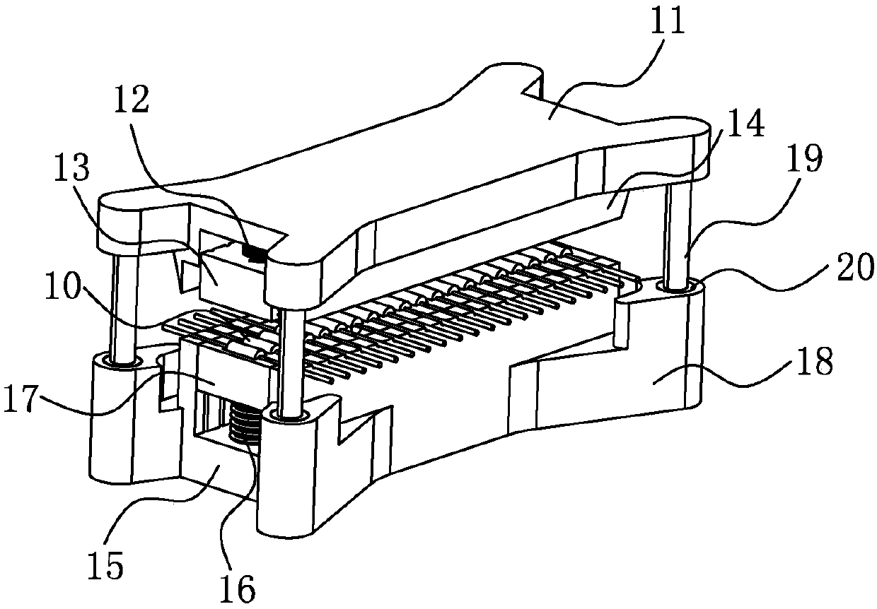 Pin shearing and bending structure