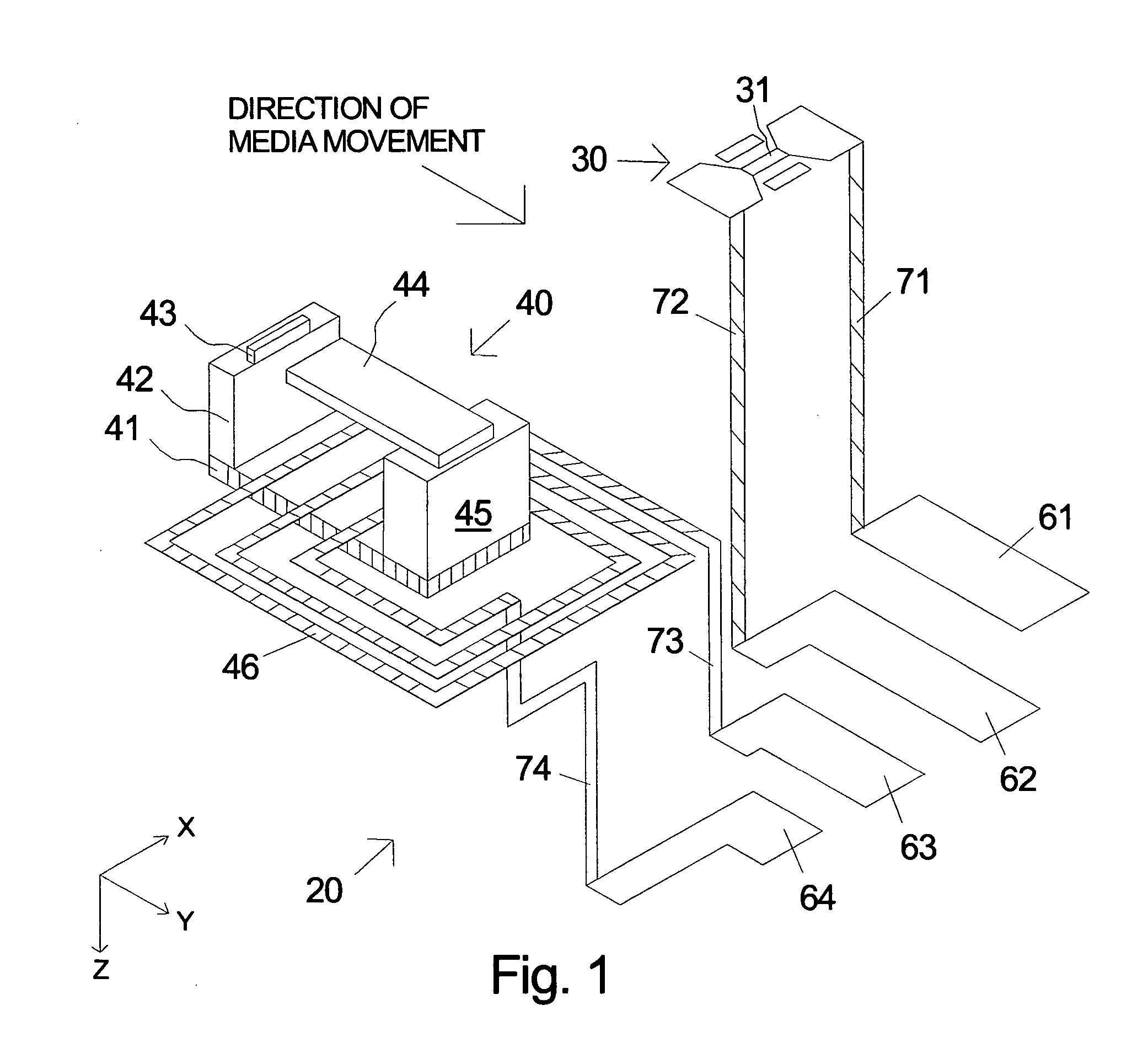 Planar perpendicular recording head