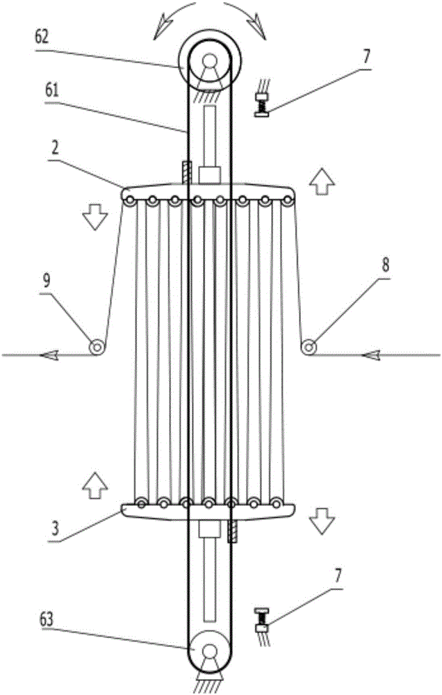 Material storage device for strip-shaped material