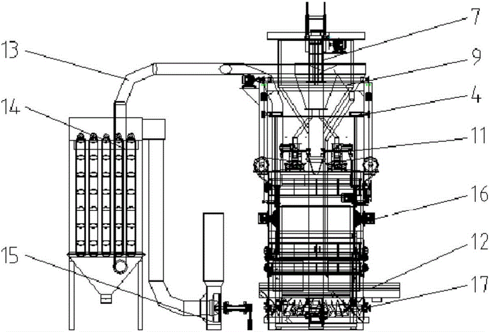 Annular belt shot blasting machine