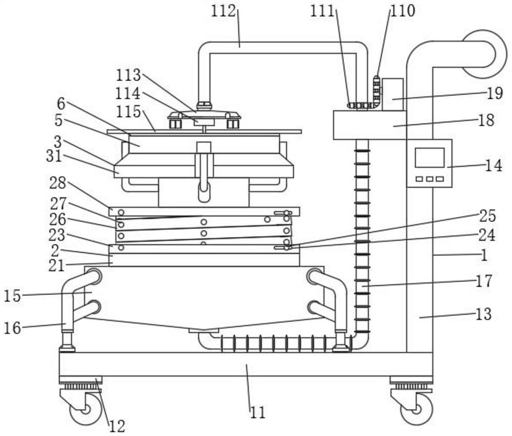 Automatic tiling equipment for high-rise building construction