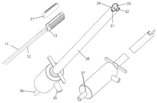 Fence type endoscope fusion device adopting absorbable material and fusion method of fence type endoscope fusion device