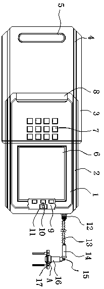 Mechanical equipment fault diagnosis device capable of detecting vibration frequency