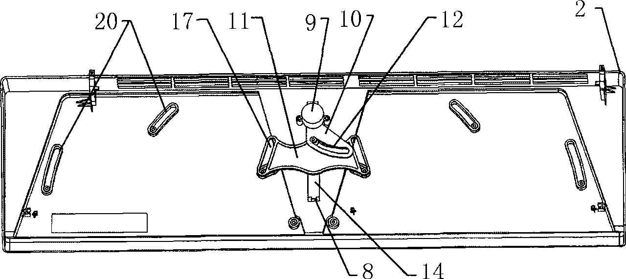 Switch panel of split hanging type air-conditioner