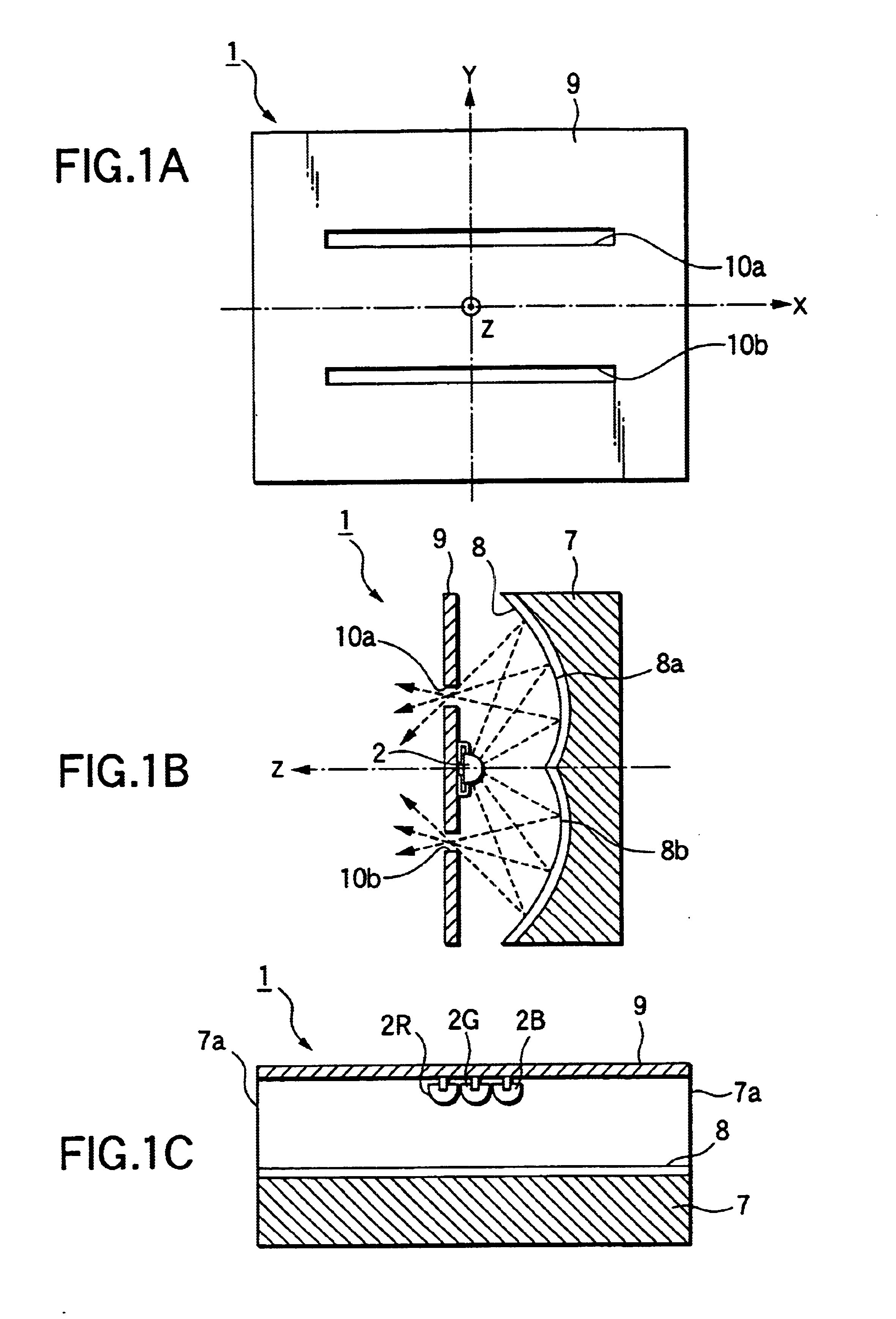 Shielded reflective light-emitting diode