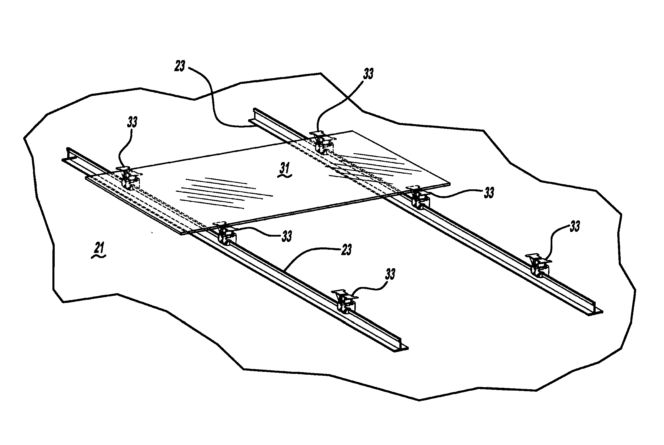 Solar panel securing system