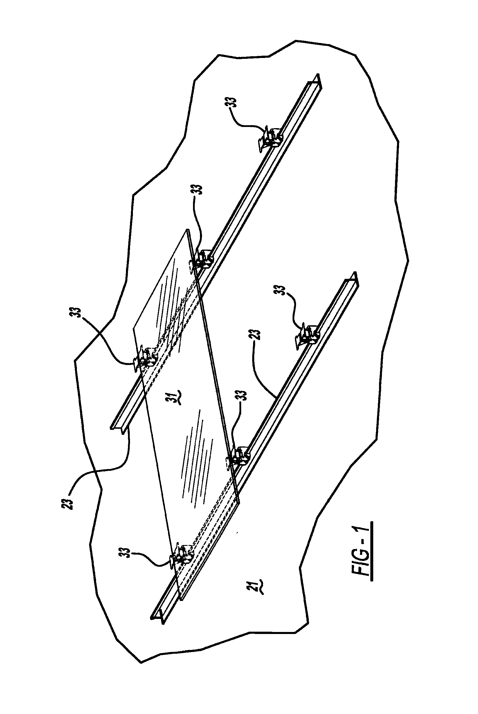 Solar panel securing system