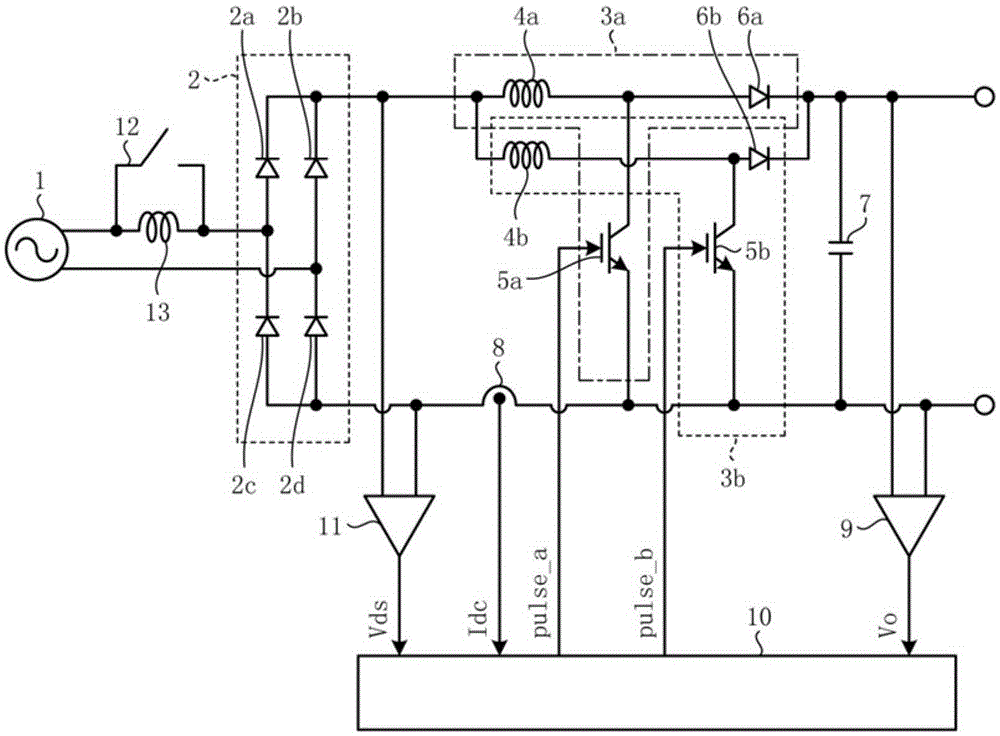 Power conversion device, motor drive control device equipped with power conversion device, compressor and blower equipped with motor drive control device, and air conditioner equipped with compressor or blower