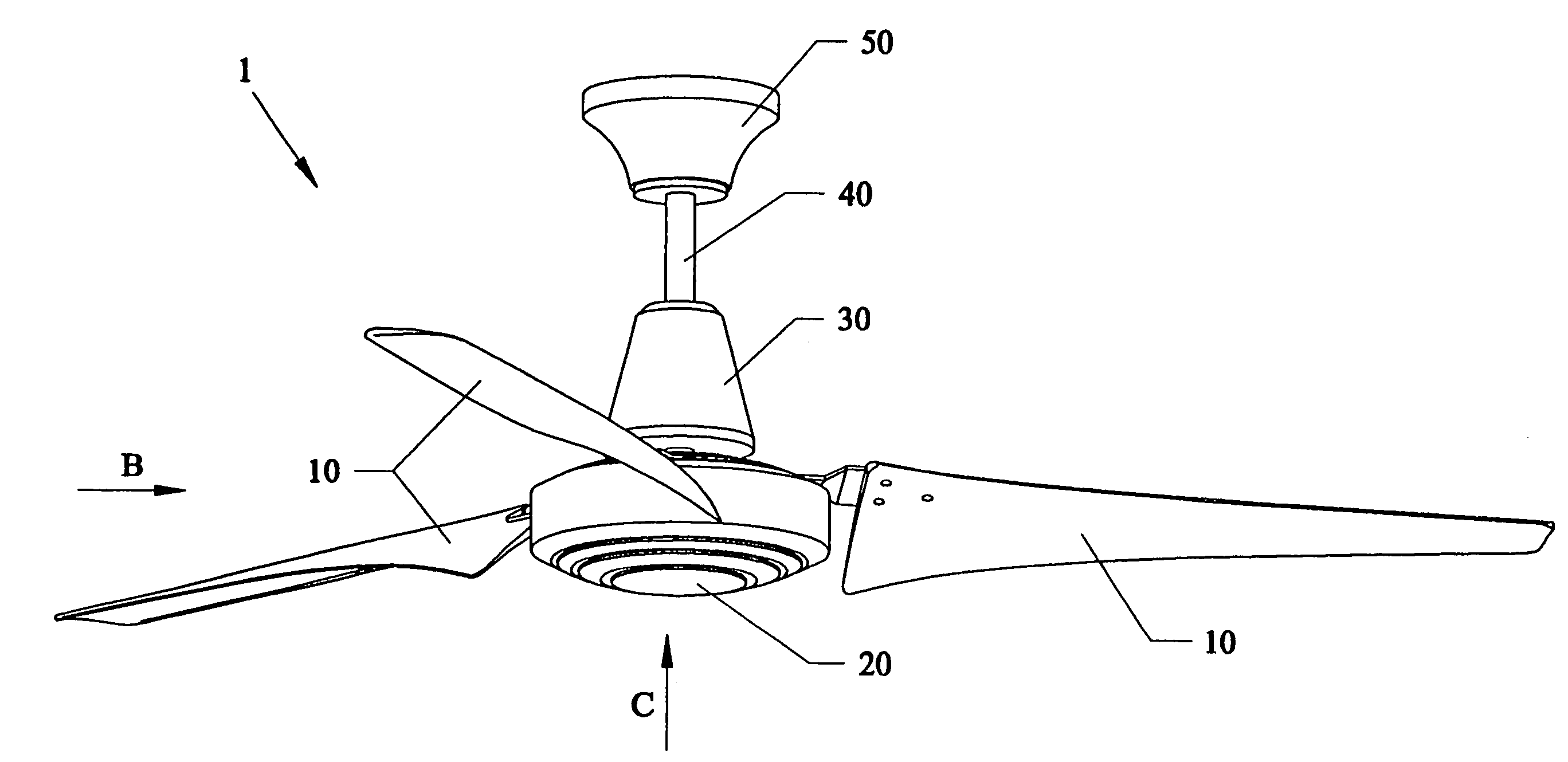 Enhancements to high efficiency ceiling fan