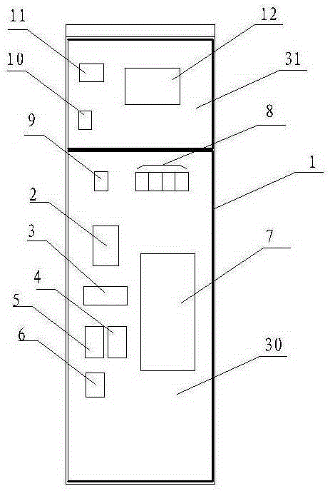 An energy-saving control cabinet for an air-conditioning unit