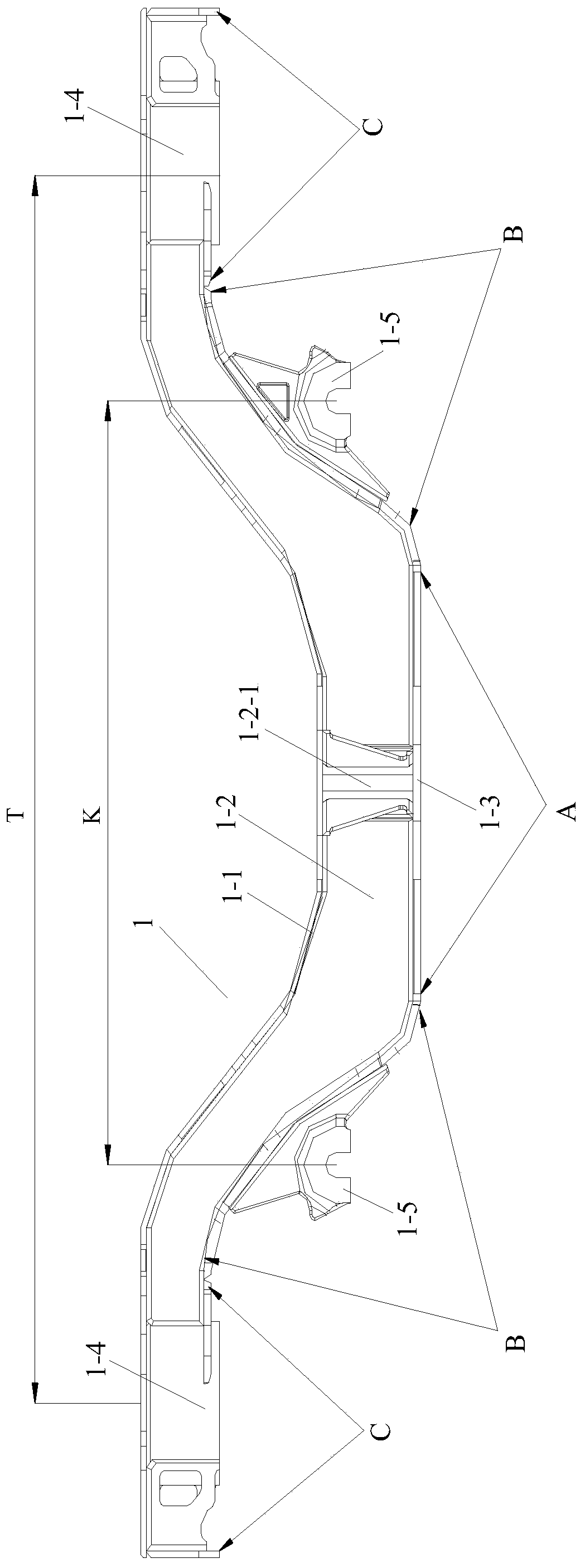 Anti-installation attitude assembly positioning tool for side beam welding