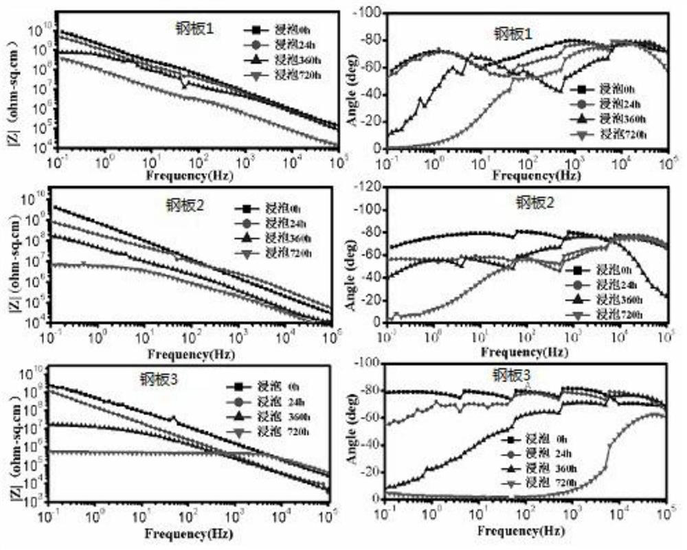 Electrochemical experiment method for rapidly evaluating corrosion resistance of coating