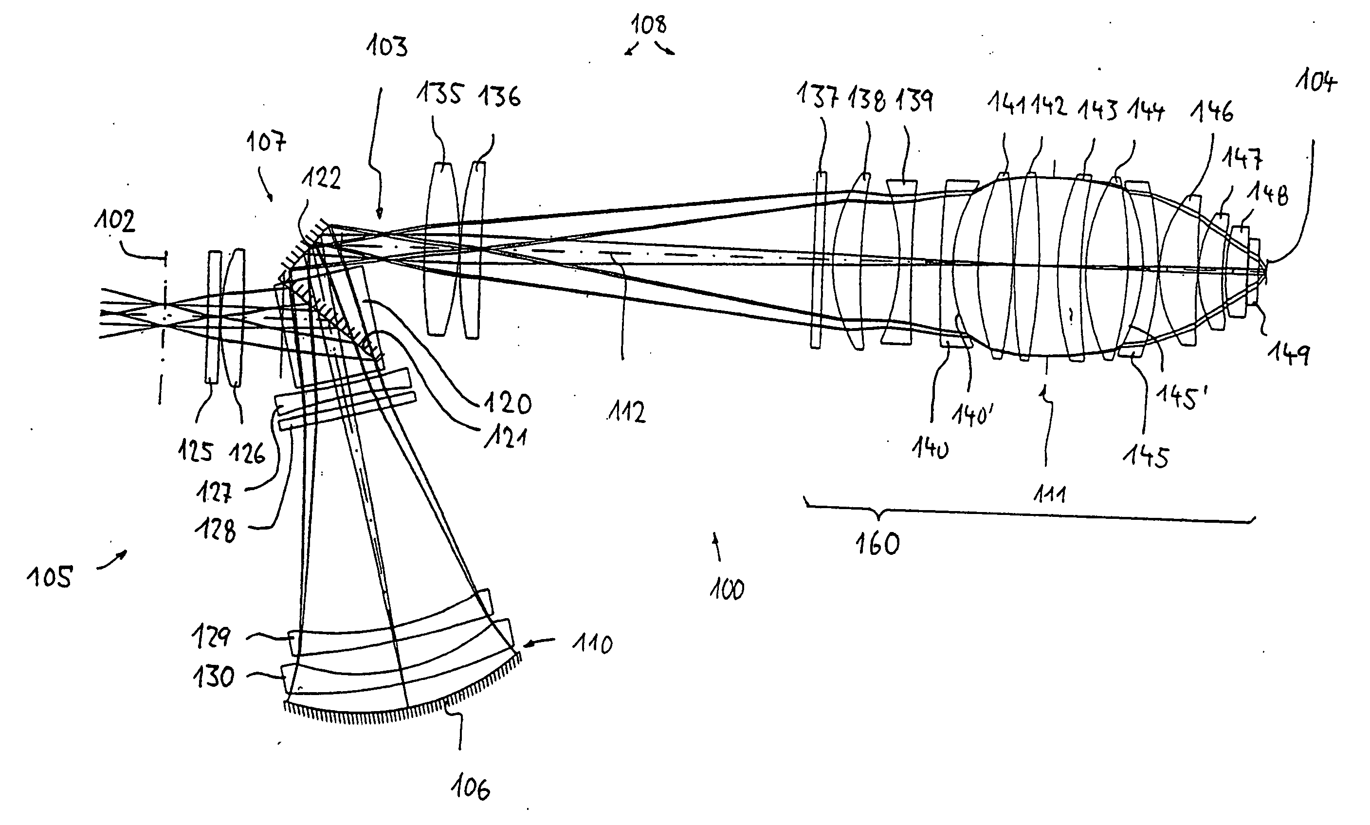 Catadioptric projection objective