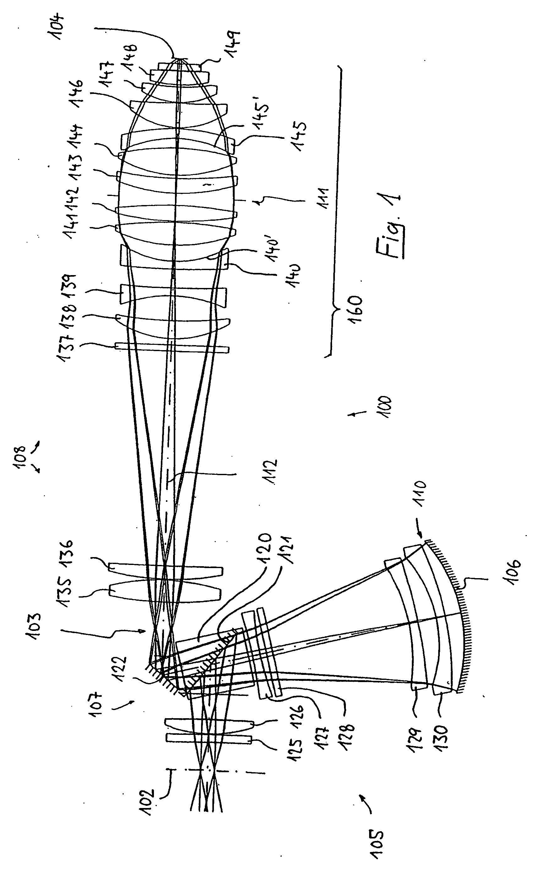 Catadioptric projection objective