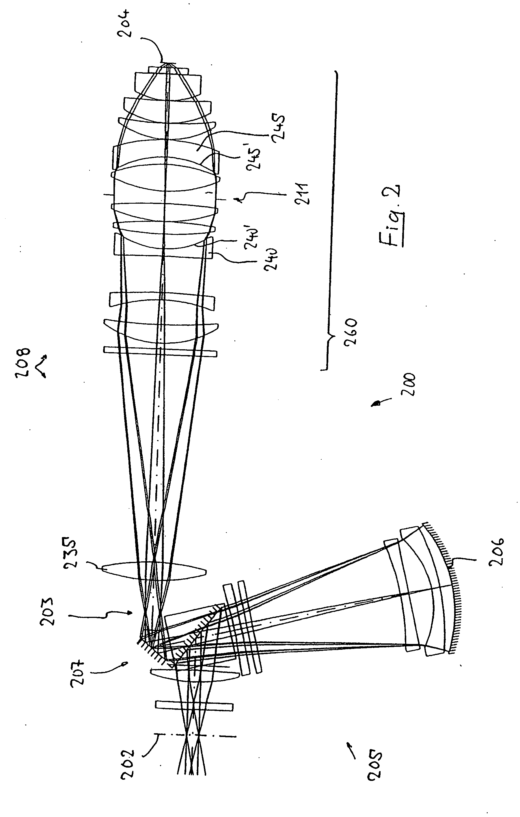 Catadioptric projection objective