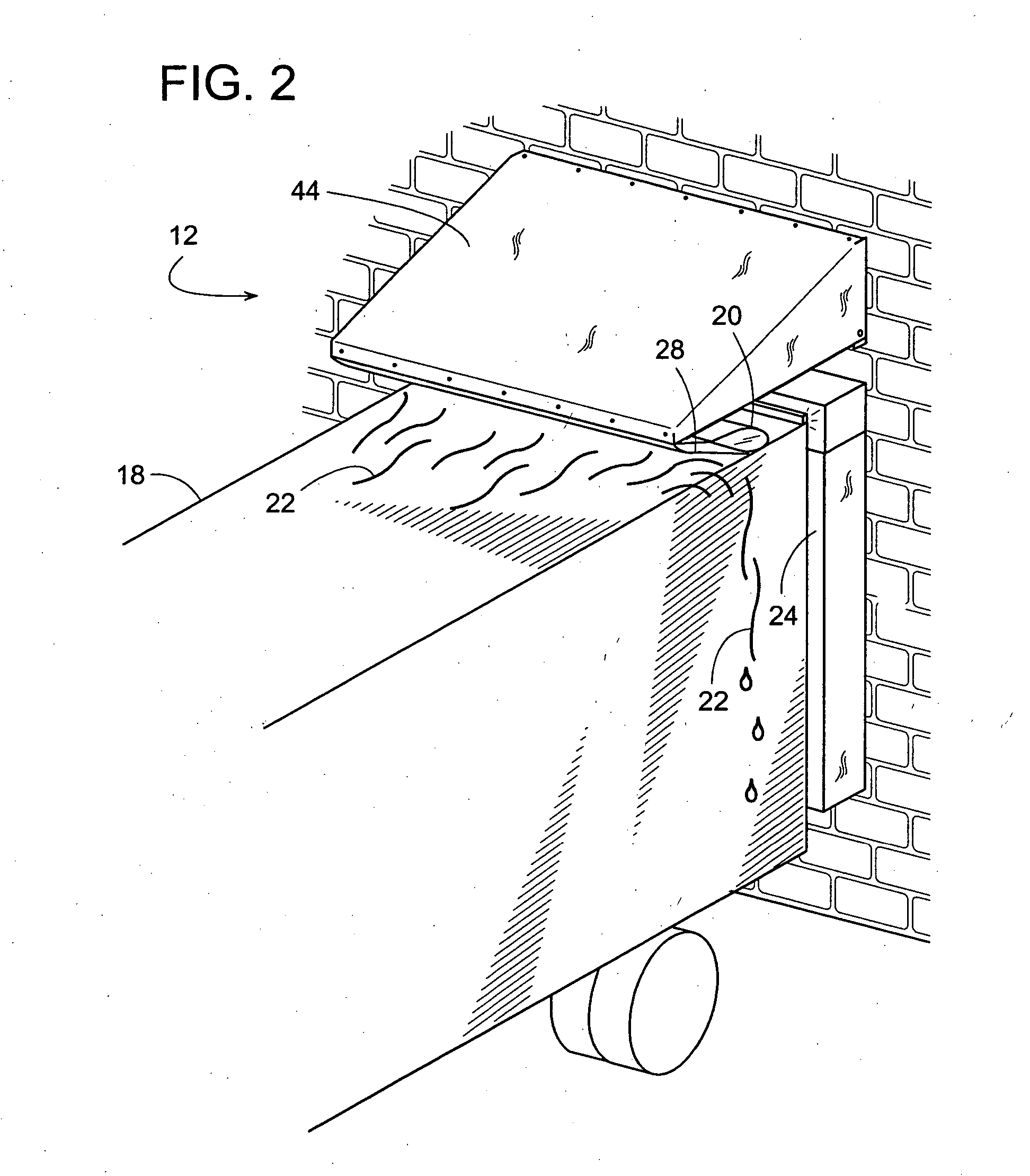 Water runoff deflector for a vehicle at a loading dock