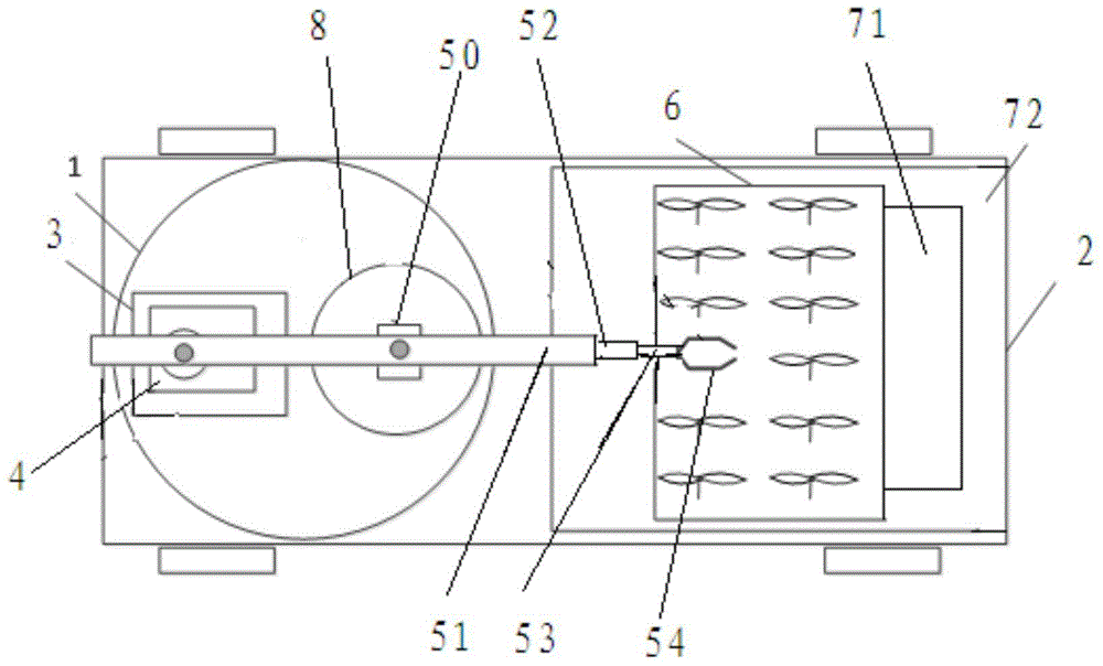 Facility crop transplanting machine