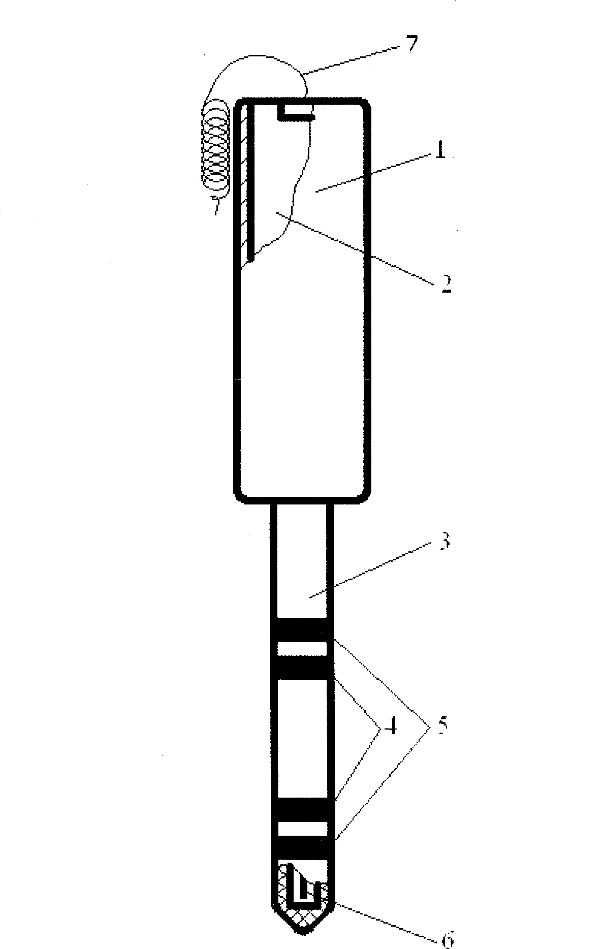 Original position soil salt content sensing transducer