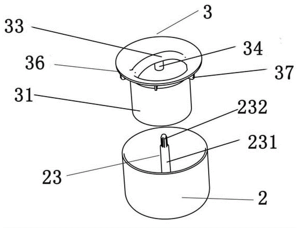 High water seal inner core type interlayer drainage control device