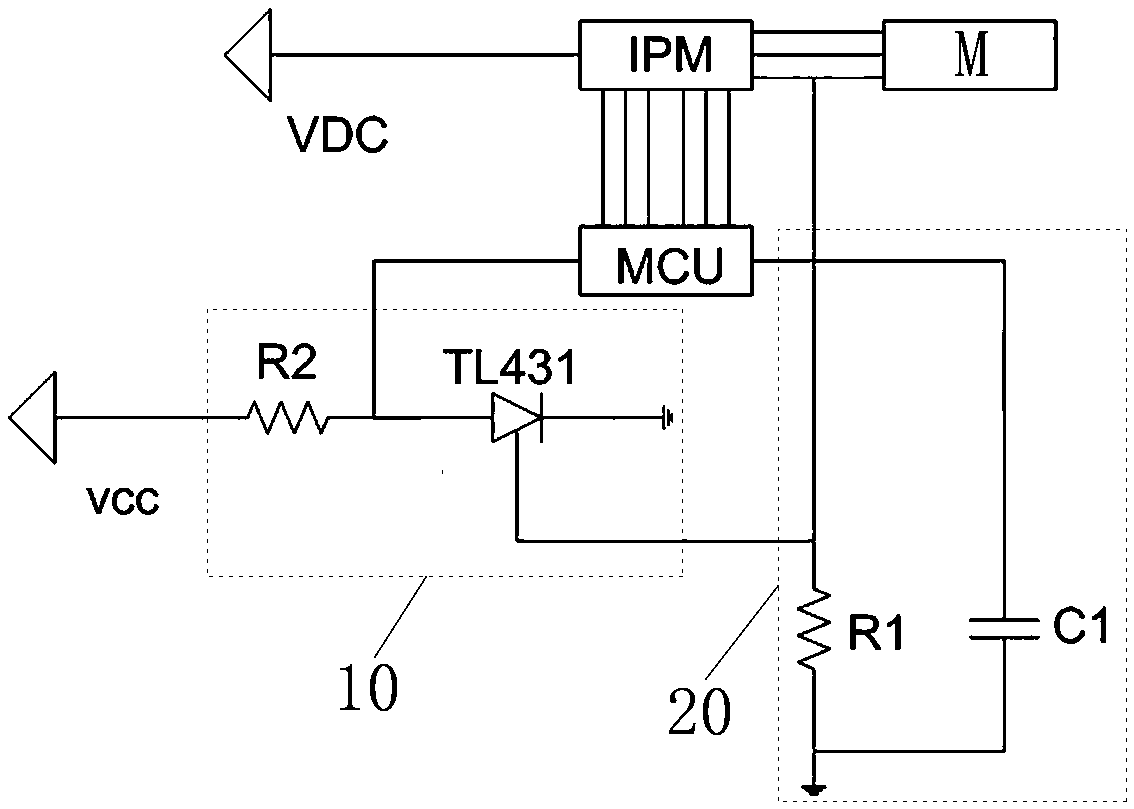 Motor overcurrent protection circuit and method