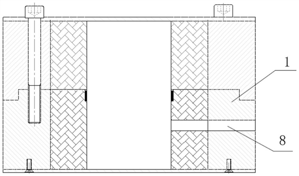 Split-type high-pressure cavity structure and measurement method for comprehensive dielectric property measurement