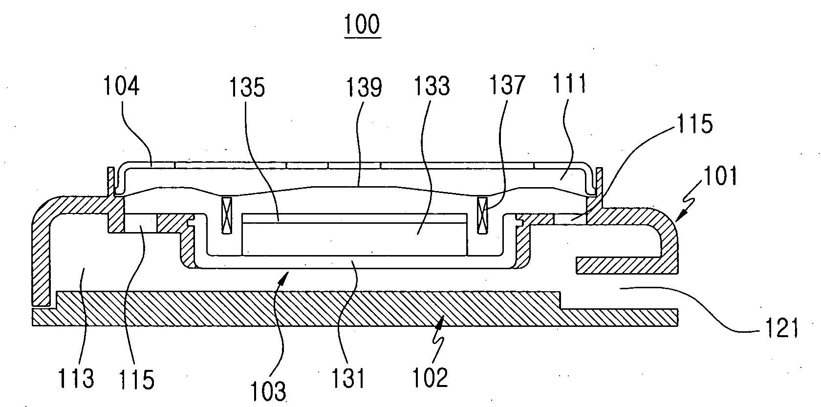 Speaker device for mobile terminal