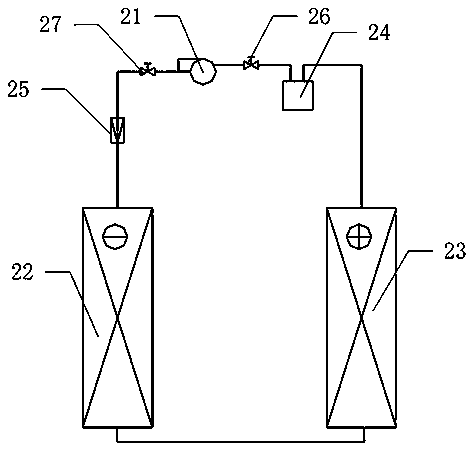 Blast capacity variable fluorine pump energy-saving type air conditioner and control method thereof