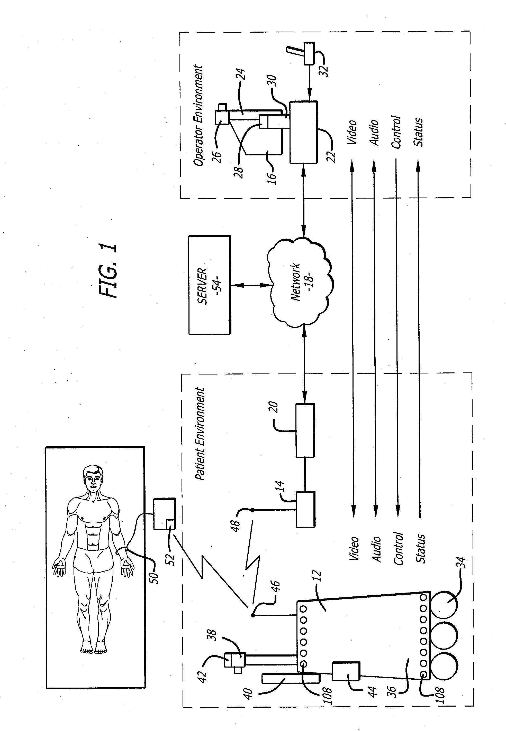 Telerobotic system with dual application screen presentation