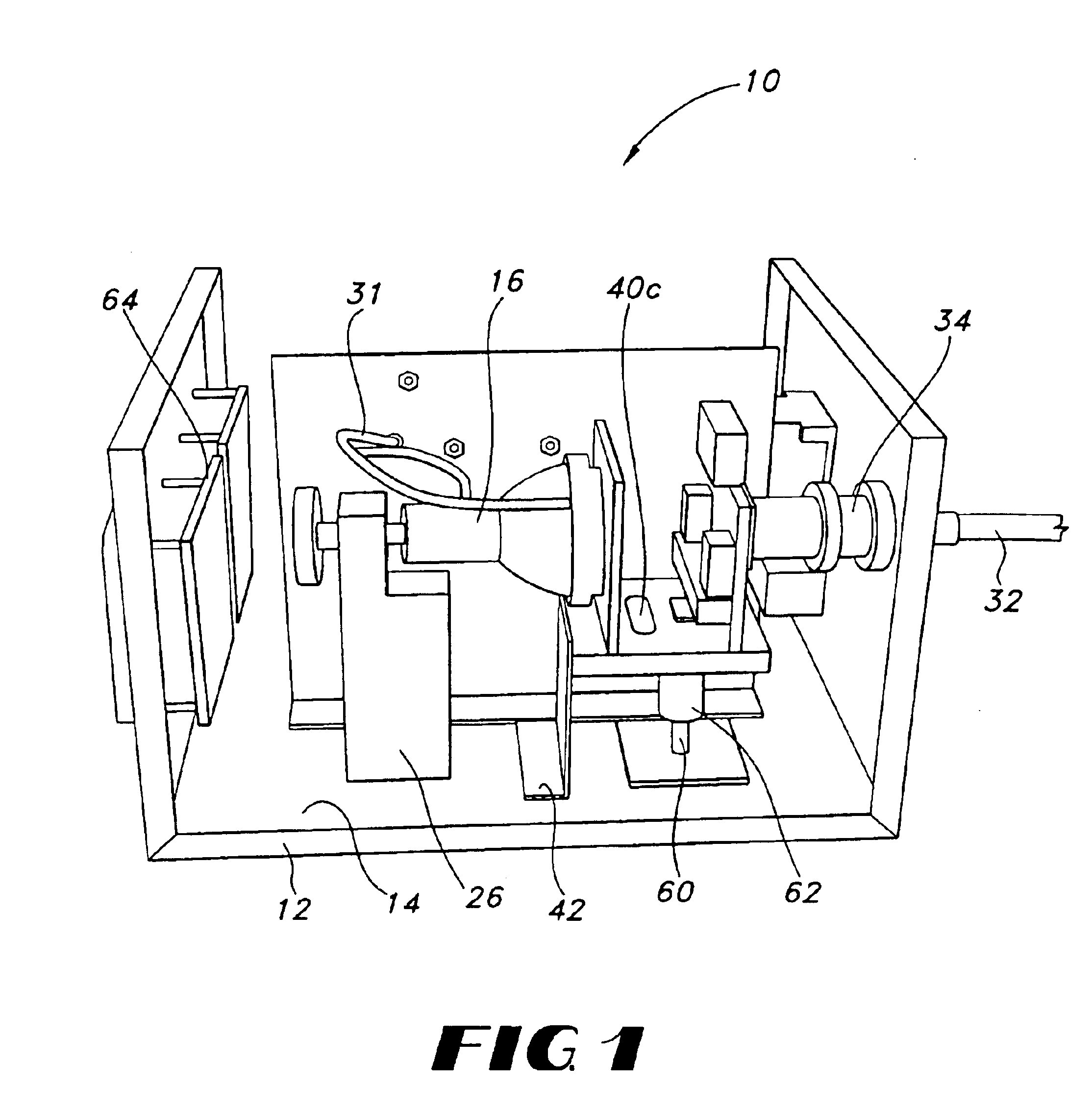 Integral filter support and shutter stop for UV curing system