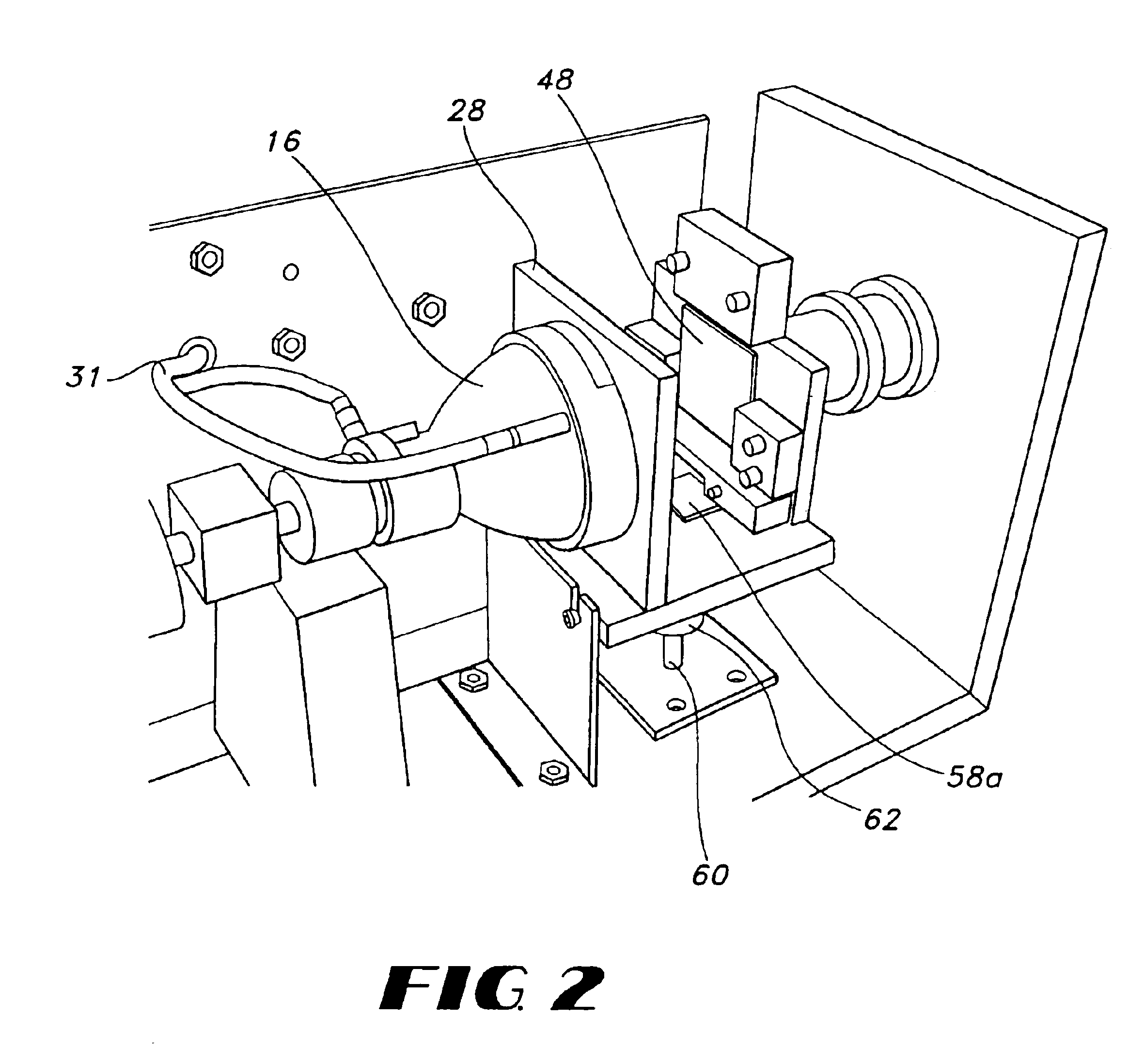 Integral filter support and shutter stop for UV curing system