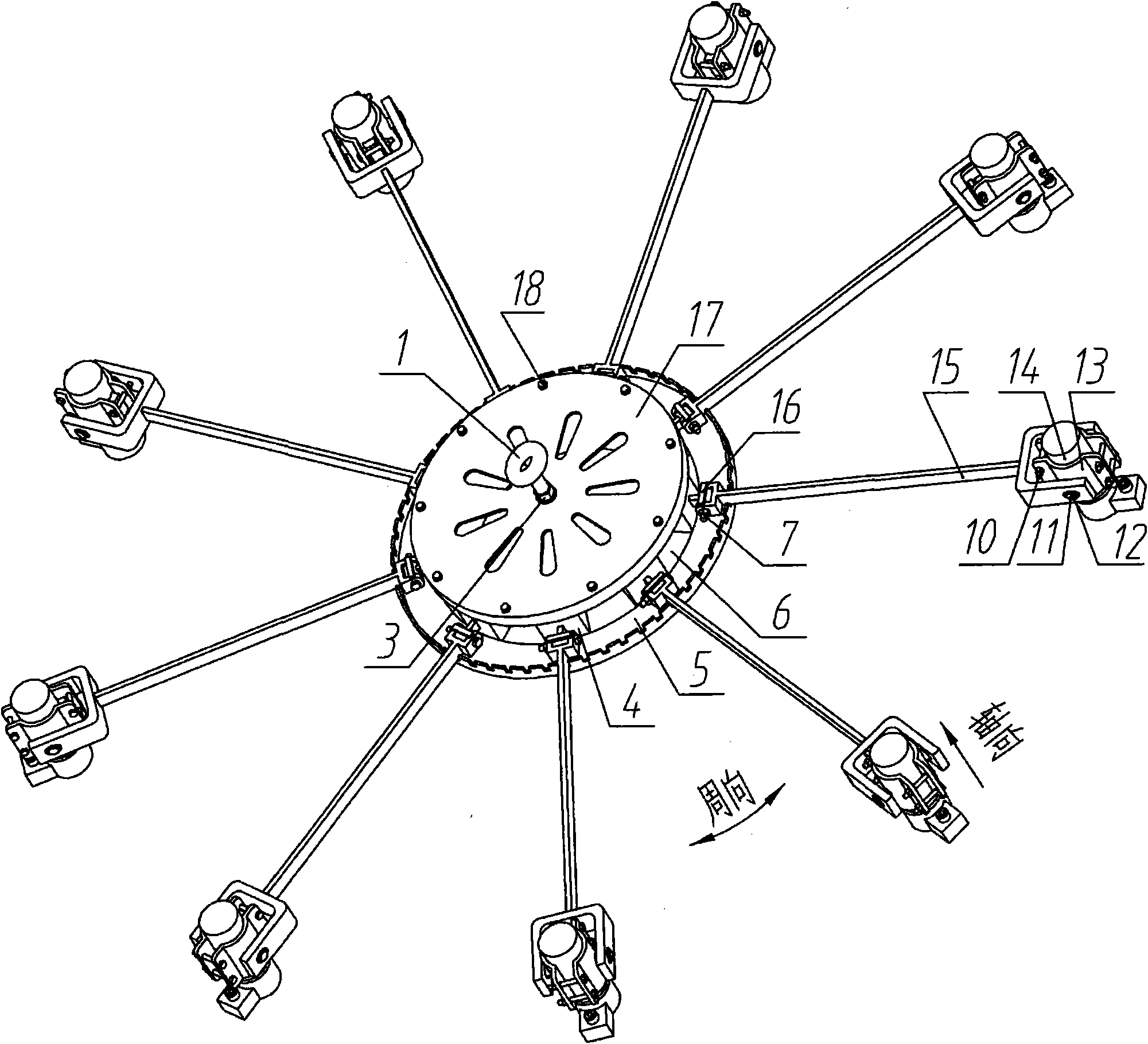 Auxiliary installation device for hydraulic bolt tensioning jack