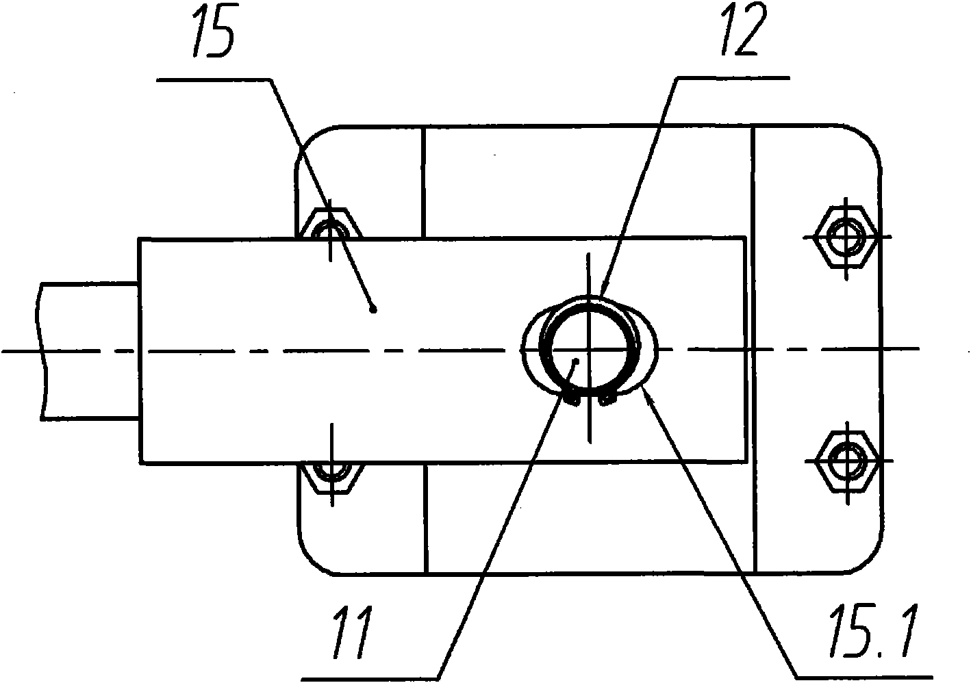 Auxiliary installation device for hydraulic bolt tensioning jack