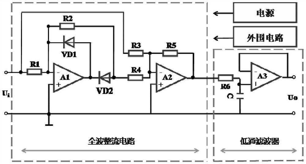 Optical fiber distributed vibration sensing system based on envelope detection circuit