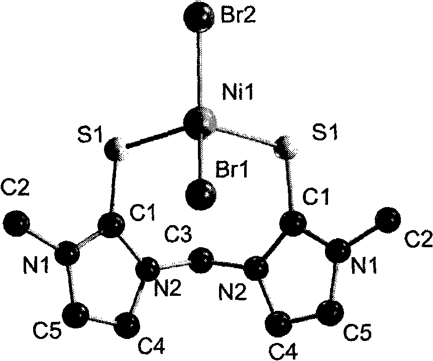 Carbon nickel series olefin polymerization catalyst containing sulfur family elements as well as preparation and uses thereof