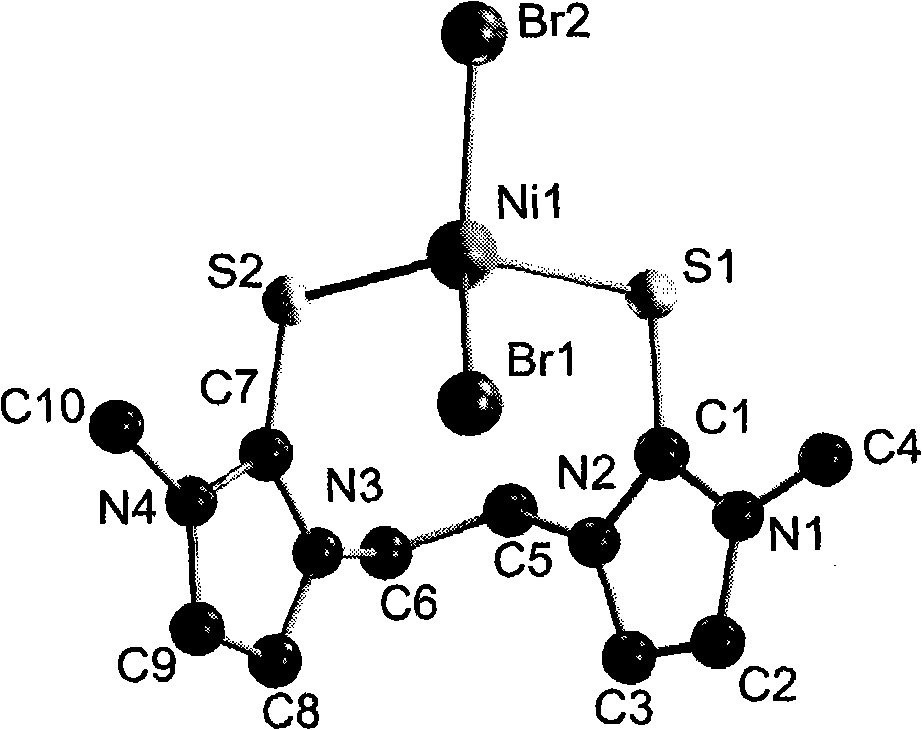 Carbon nickel series olefin polymerization catalyst containing sulfur family elements as well as preparation and uses thereof