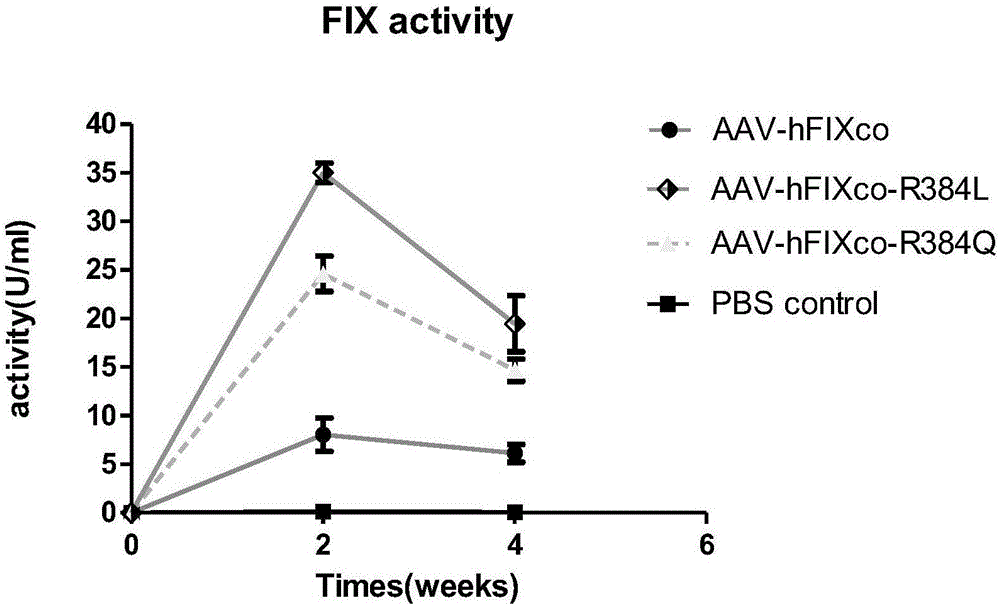 Preparation and application of high-activity blood coagulation factor IX mutant, recombinant protein and fusion protein