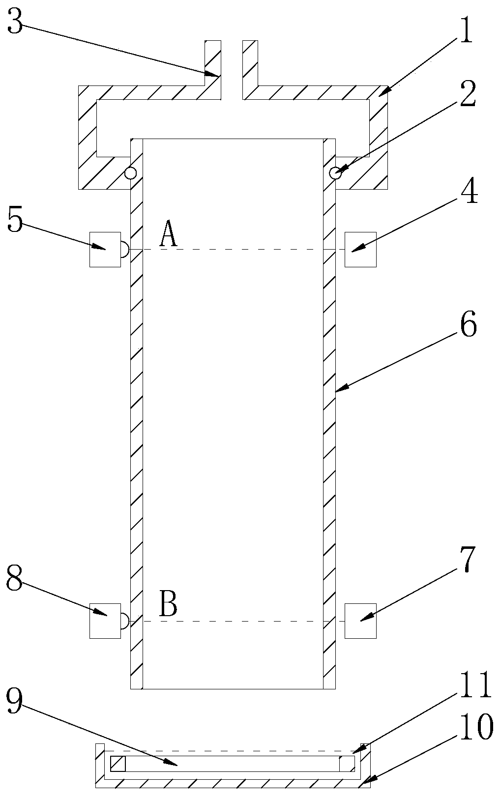 Soap film flowmeter