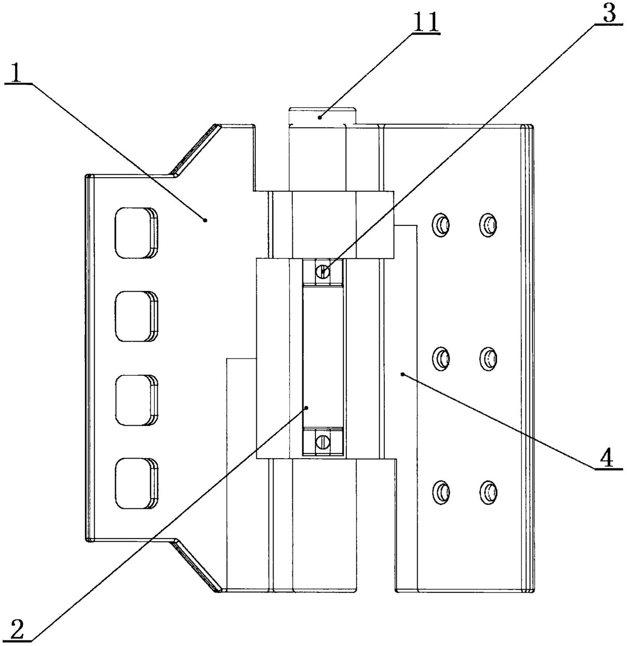 Door hinge with continuous stop and power assist function