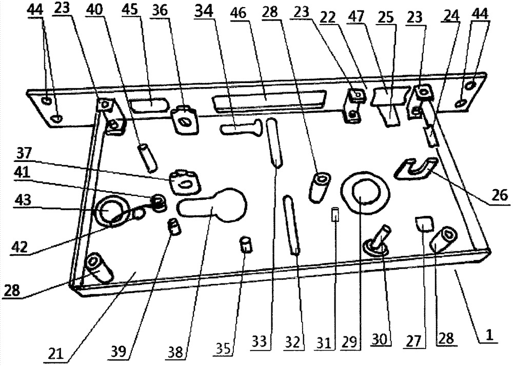 One-key type escape lock body