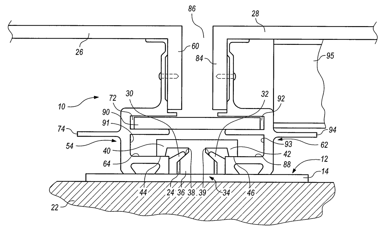 Apparatus for mounting a plurality of panels to a facade